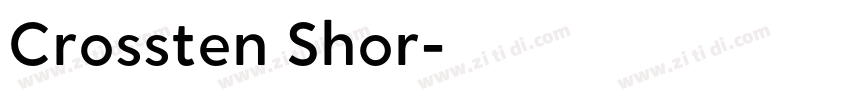 Crossten Shor字体转换 Crossten Shor字体转换
